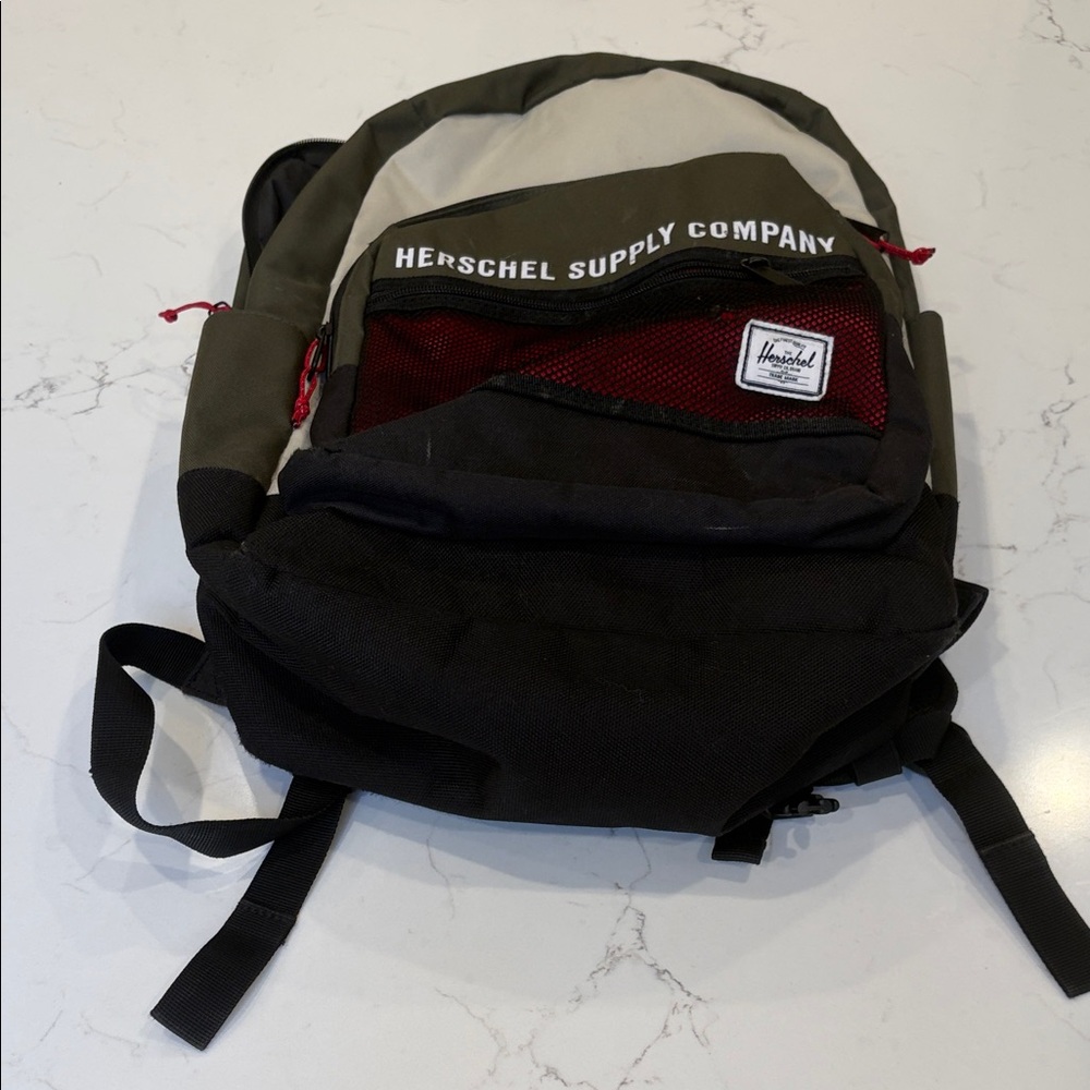Herschel Supply Company Black and Olive Backpack